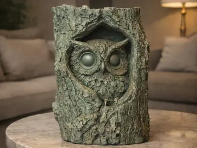Noctyra Hollow Owl 3D print model