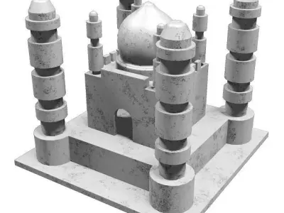 Ceramic Architecture Castle 3D model