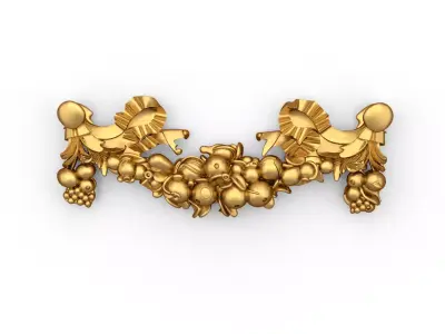 Swag Onlay decorative ornament cnc 3d printing 01 3D print model