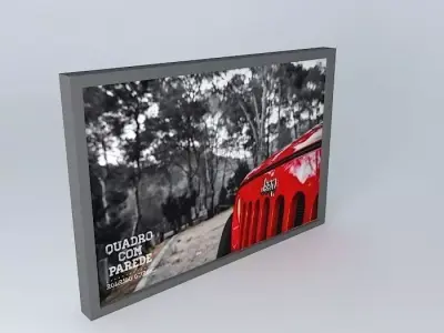 Transport jeep wrangler frameless wall art Free 3D model