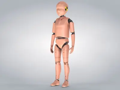 Child Crash Test Dummy -  3 Texture Sets in 1 3D model