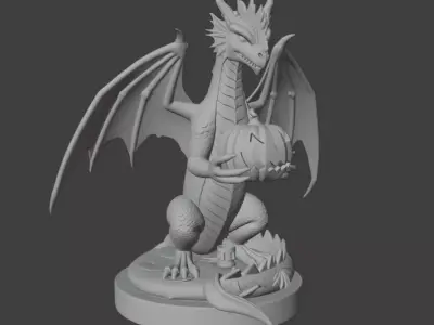 Halloween Black Demon 3D Model 3D print model