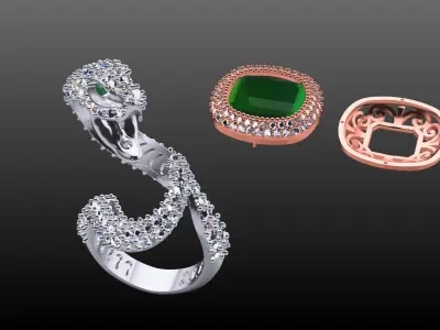 snake ring  3D print model