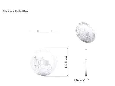 Car Coin 3D print model