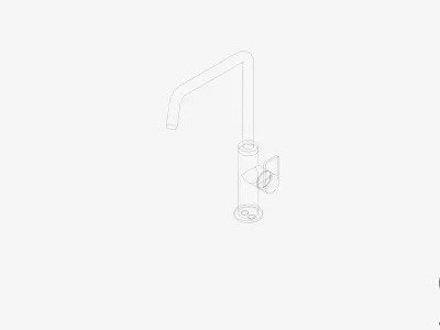 Sink Mixer - Luxury - Mako Low-poly 3D model