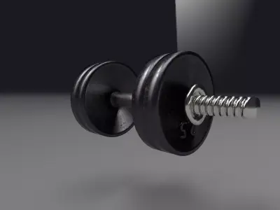 Dumbbell pair of dumbbells 3D model purchase