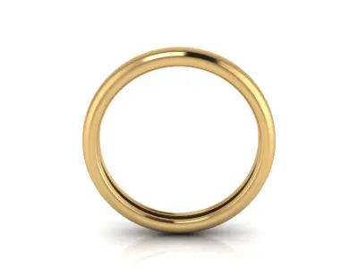 SIMPLE BAND RING Free 3D print model