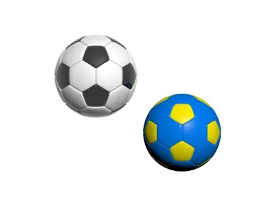 Soccer Balls 3D model