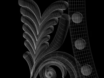 Frame for painting mirror for CNC milling 3D print model 3D print model