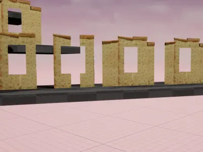 WallPapersSet UE4 Low-poly 3D model