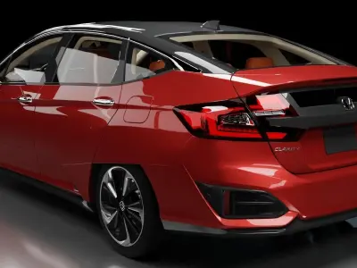 Honda Clarity  Low-poly 3D model