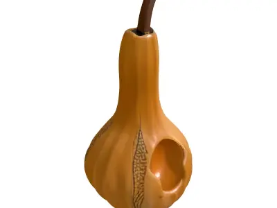Carved Gourd Home Decor Ornament Low-poly 3D model