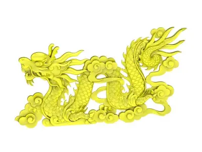 Luxury Chinese Dragon Relief Jewelry 3D Model  5057 3D print model
