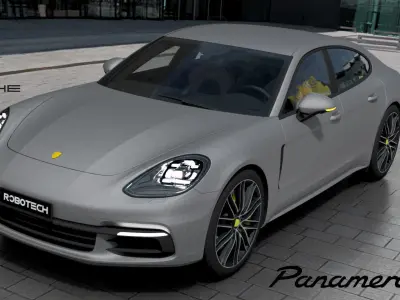 Porsche Panamera 4S Low-poly 3D model