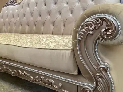Carved overlays for sofa and chair 3D model
