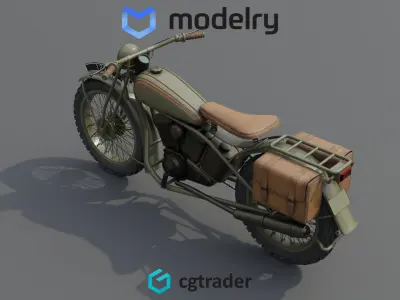 Dual Sport Motorcycle 3D model