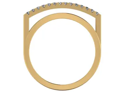 Women Diamond Ring 3dm STL  Render Details - R-01 3D print model