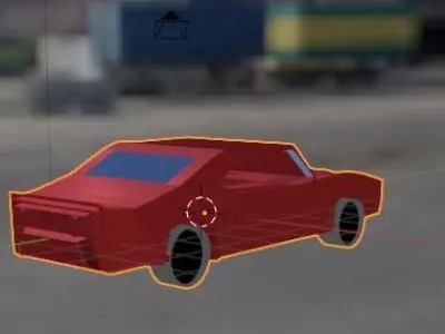 car 3d model blender Low-poly 3D model