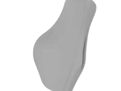 Transparent Motorcycle Windshield 3D model