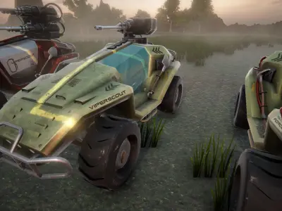 ViperSquad vehicle collection Low-poly 3D model