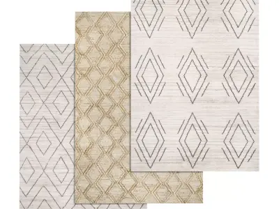 Rug Set 1412 3D model