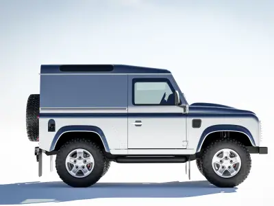 Land Rover Defender 90 Hardtop 2014 3D model