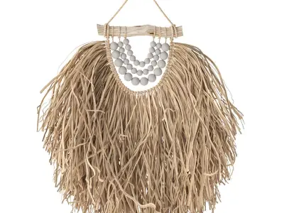 Raffia Handmade Boho 3D model
