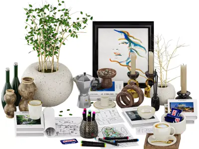 decorative set a51 3D model