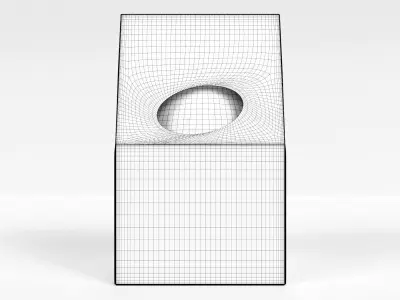 130g Milk Chocolate egg in a carton  3D model