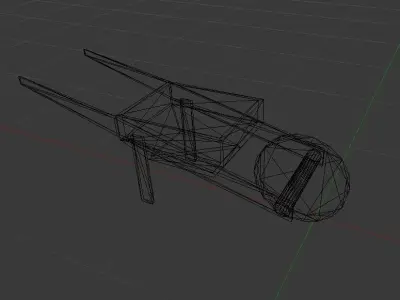 Low Poly Barrow wooden wheelbarrow Low-poly 3D model
