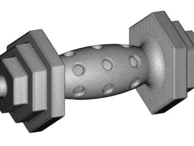 Classic Adjustable Dumbbell Toy 3D print model