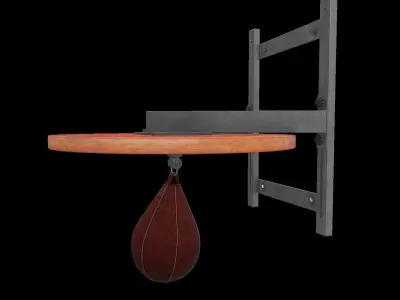 Punching bag Low-poly 3D model