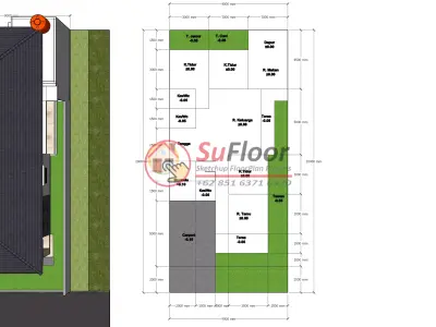 House 9x20m code 627 - Sketchup 3D model 3D model 3D model