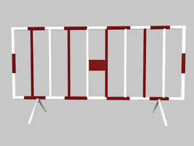 Barricade Low-poly 3D model