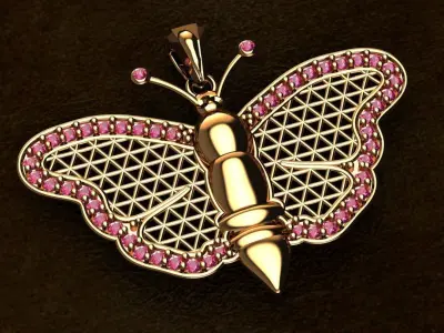 GOLD MOTH 3D print model