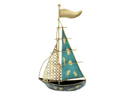 Sailboat Sculpture 3D model