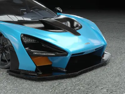 High-Poly McLaren Senna 3D model