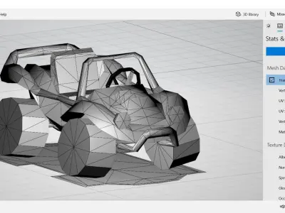 Cartoon - Car Free low-poly 3D model