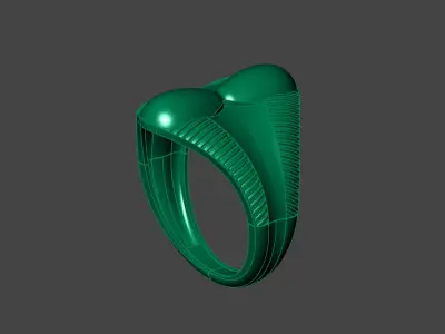 Plain Ring Women Ready STL 3DM Models Womens Rings 3D models 3D print model 41
