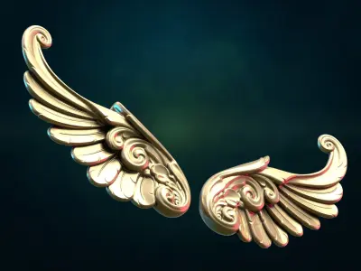 Griffin Wings II 3D print model