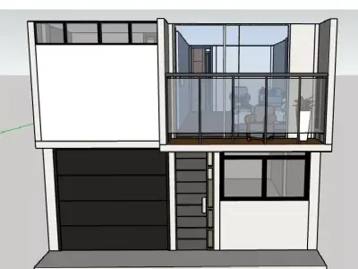 Modelo 3D de Casa Residencial 2 Pisos - SketchUp 3D model