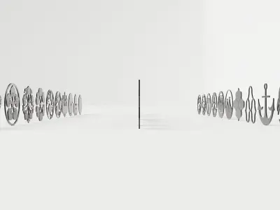 Traditional Japanese Emblems vol1 3D model