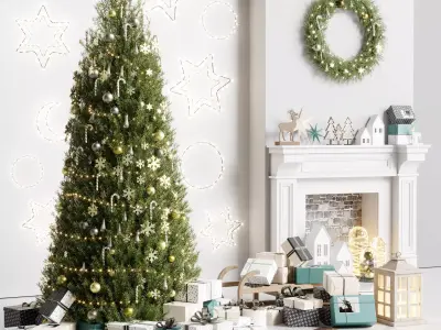 Christmas Tree Decoration 01 Low-poly 3D model