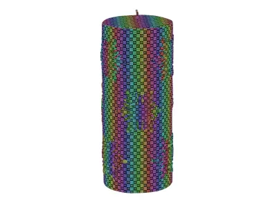 Christmas candle large 3D model