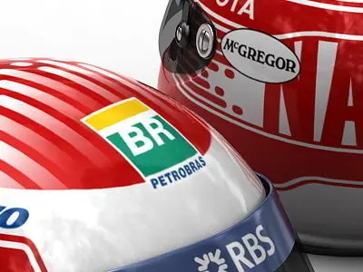 Helmet F1 2009 Kazuki Nakajima 3D model