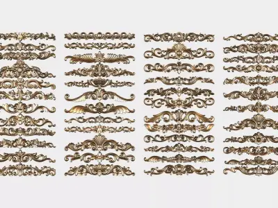 48 Carved decor for cnc 3D model