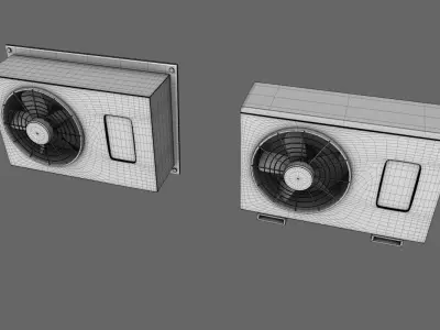 Conditioner Air Cartoon Free 3D model