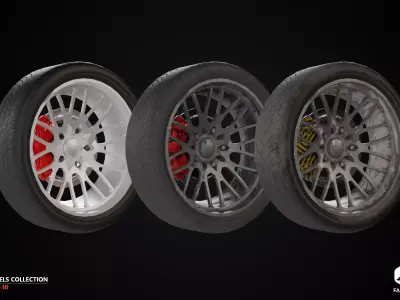 RIMS - Wheels Collection III - All Formats Low-poly 3D model
