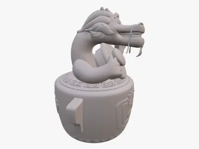 Wish Dragon Long for 3D printing 3D print model