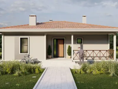 Tip4 House Plans Architectural Drawings Modern House Plans  3D model